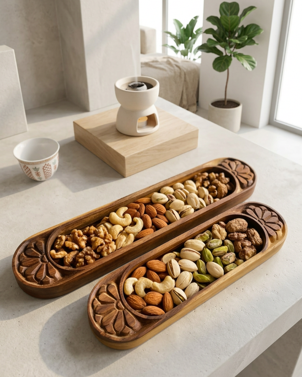 Sersou Wood Serving Tray – Olive Oil Finish