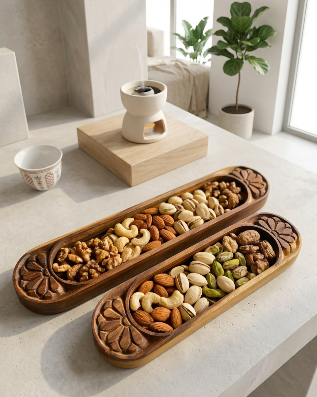 Sersou Wood Serving Tray – Olive Oil Finish