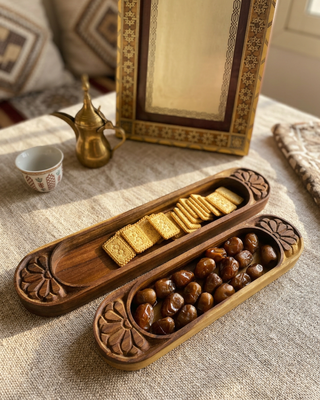 Sersou Wood Serving Tray – Olive Oil Finish