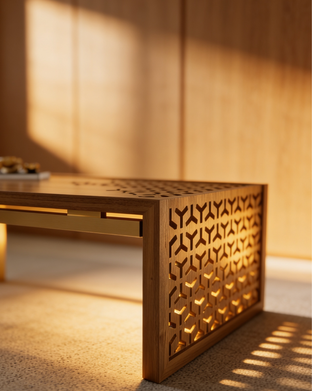 Mashrabiya Wooden Center Table