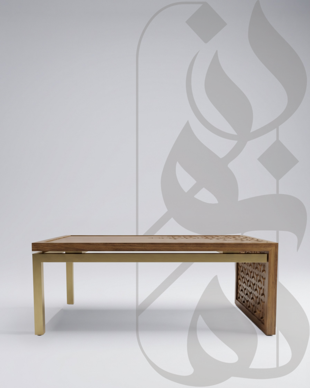 Mashrabiya Wooden Center Table