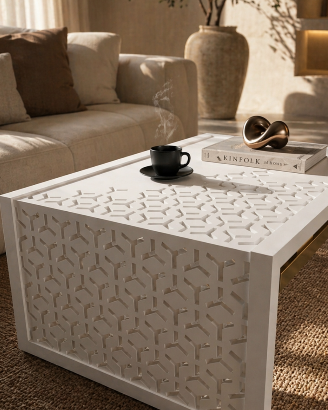 Mashrabiya Wooden Center Table