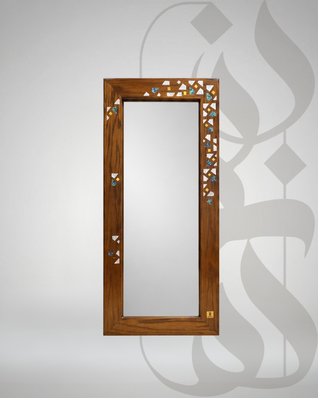 Ehyaa Mirror – Oak Inlay Design