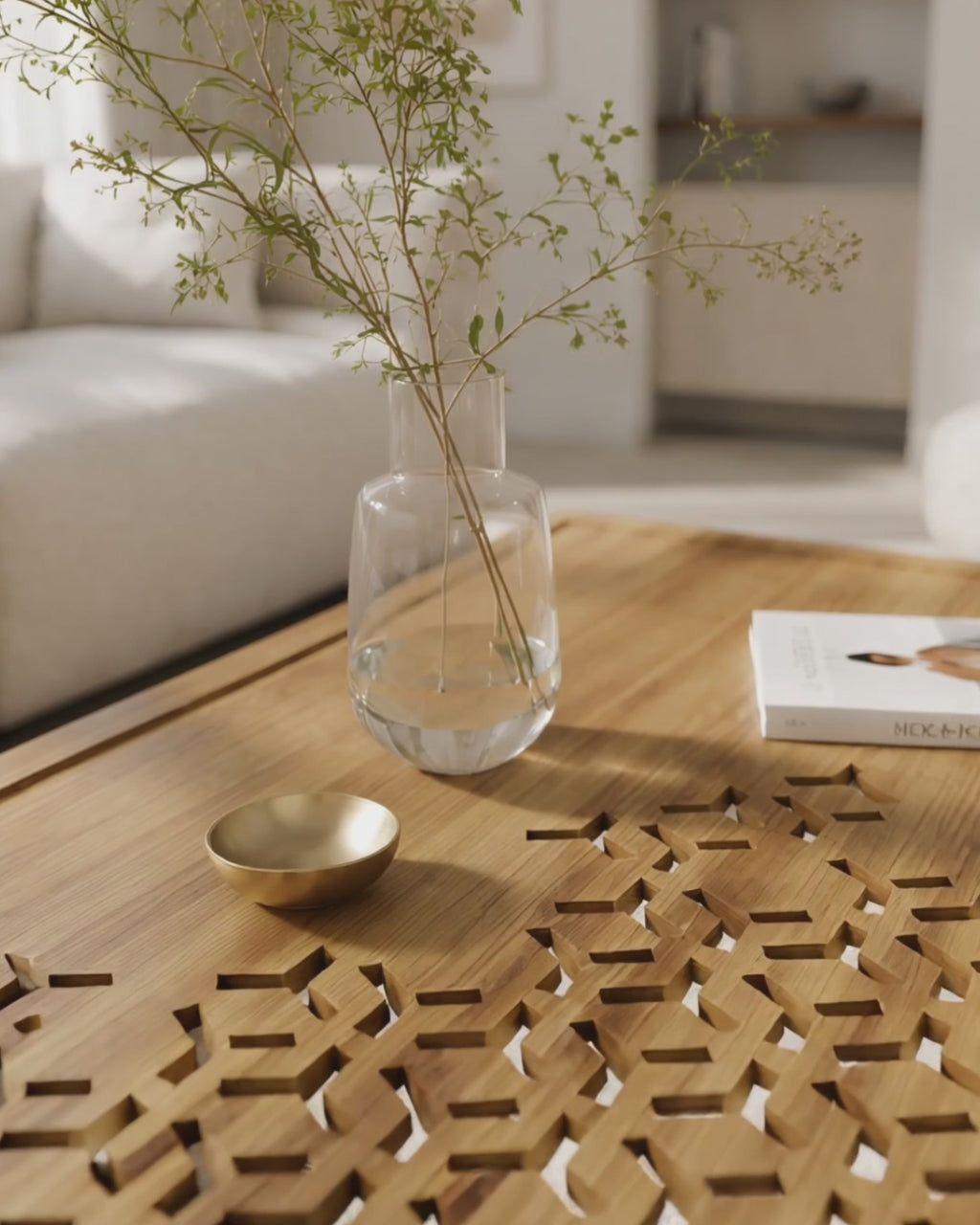 Mashrabiya Wooden Center Table