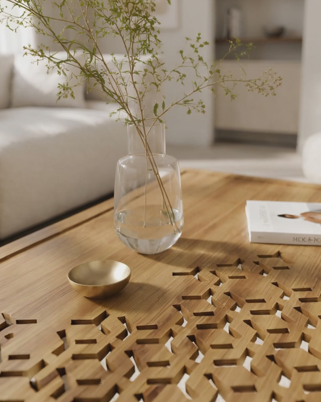 Mashrabiya Wooden Center Table